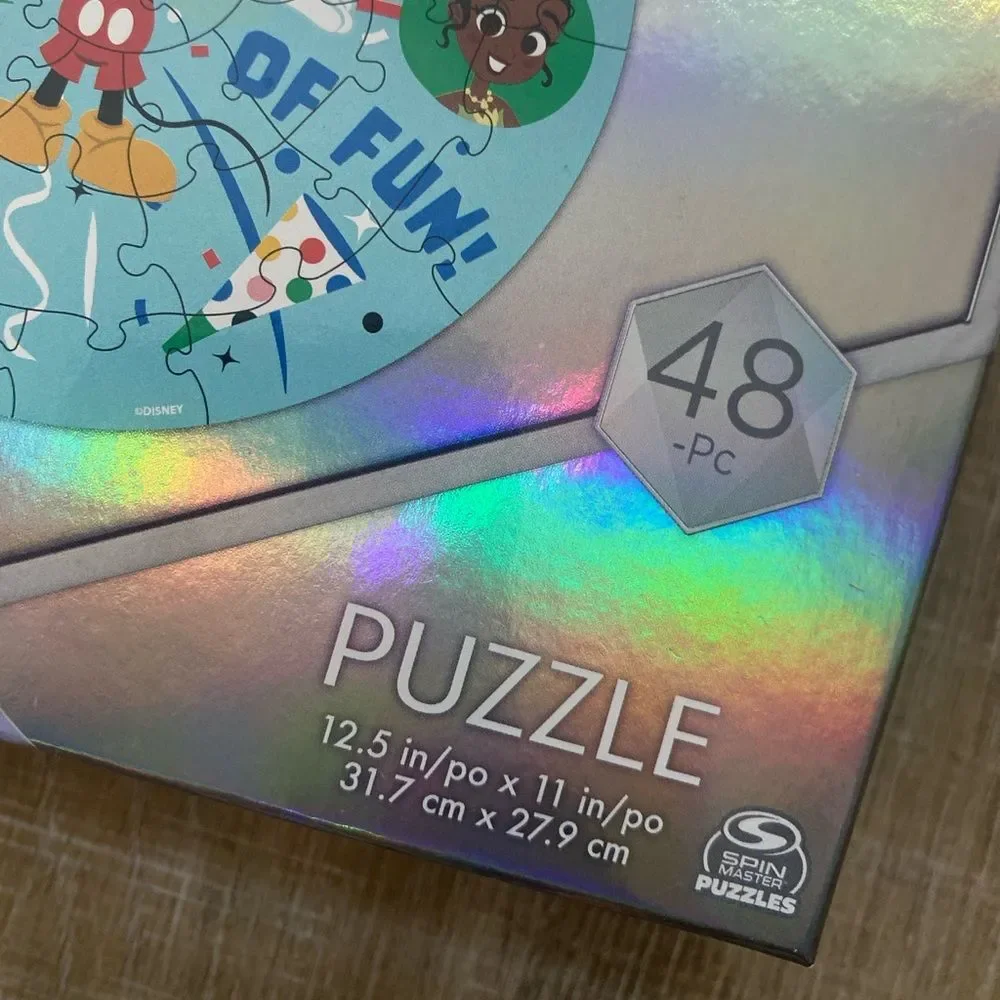 Disney Puzzle 100th Anniversary 48 Pieces Kids Ages 4 & Up Mickey Mouse Ears NWT